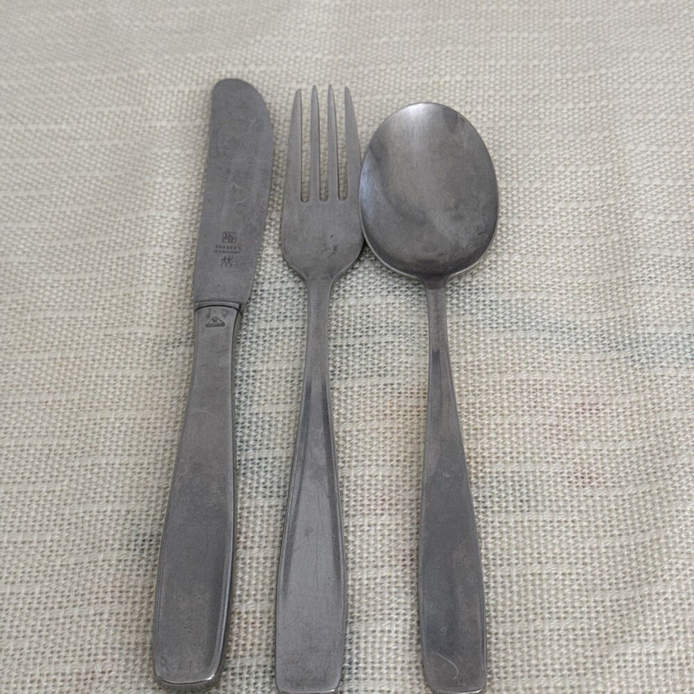 WMF Cromargan Germany Fork Spoon Knife Set Stainless Flatware Silverware